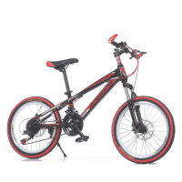欧伦萨 户外运动20寸儿童山地车自行车双碟刹学生变速减震山地单车140