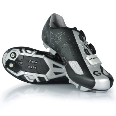 欧伦萨 户外运动骑行鞋锁鞋自行车鞋轻速3D细纤维男士山地车锁鞋8803