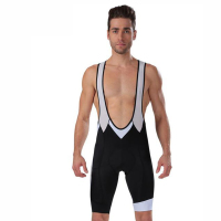 欧伦萨 户外运动荧光绿背带骑行短裤男 夏季自行车骑行裤 山地车骑行服BQ2CF