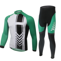 户外运动套装春秋季户外运动山地自行车长袖骑行服套装121