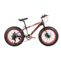 户外骑行运动山地公路自行脚踏车山地车 20寸7速高碳钢雪地车双碟刹3235