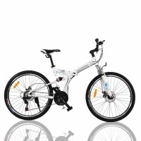 户外运动山地自行车 折叠式26寸21速铝合金碟刹减震自行车山地车骑行自行车骑行自行车Q515