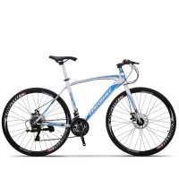 户外运动双碟刹700C 公路自行车跑车破风设计越野车8451