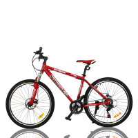 户外运动自行车 山地 26寸铝合金碟刹21速变速山地车自行车