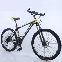 户外骑行运动山地公路车21速V刹/碟刹 26寸高碳钢山地车 山地自行车8754