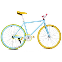 户外运动死飞车死飞自行车活飞场地车DIY配色倒刹倒骑单车6327