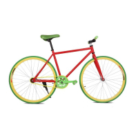 户外运动休闲死飞车死飞自行车活飞场地车DIY配色倒刹倒骑自行车978