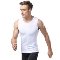 欧伦萨 运动户外骑行服轻压舒适透气速干男士紧身背心运动内衣塑身塑型衣