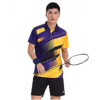 欧伦萨 户外运动2016夏季男羽毛球服乒乓球服透气 健身型 情侣款5933