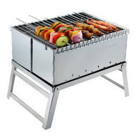 欧伦萨 户外运动折叠烧烤炉家用户外烧烤架不锈钢木炭烤炉野外烤架子2480