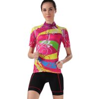 欧伦萨 运动户外骑行服比赛短套上衣 女装女款户外骑行自行车9097