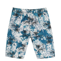 欧伦萨 户外运动夏季男式沙滩工装短裤 休闲蓝白色桃皮绒男士沙滩裤
