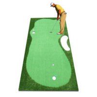 欧伦萨 户外运动高尔夫练习器 室内推杆练习毯 迷你果岭 人工草果岭 草皮 加厚款1.5*3