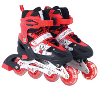 欧伦萨 户外运动2016款速滑成人地摊平花儿童溜冰鞋套装闪光轮滑鞋2383