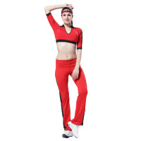 欧伦萨 户外运动2016健身操服女套装健身服跳操服广场舞套装休闲装