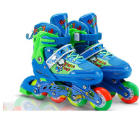 欧伦萨 户外运动2016款撞色型可调的儿童透气全闪光溜冰鞋轮滑鞋
