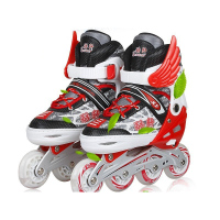 欧伦萨 户外运动2016直排轮滑鞋 溜冰鞋儿童套装一闪可调男女滑冰鞋旱冰鞋