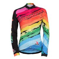 欧伦萨 运动户外骑行服秋季骑行服山地车装备2016春秋单车服女款上衣速干