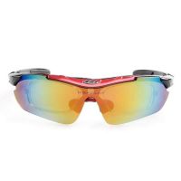 欧伦萨 运动户外骑行装备太阳偏光镜可换片休闲户外骑行眼镜套装 连体运动眼镜