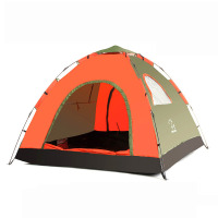 户外加大帐篷3-4人全自动野营沙滩旅游露营帐篷