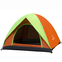 野营帐篷3-4人双层沙滩帐篷防暴雨帐篷防紫外线