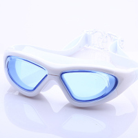 欧伦萨 防水防雾游泳眼镜大框平光泳镜 男女通用游泳镜