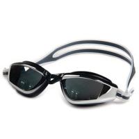 欧伦萨 电镀防水防雾平光大框男女通用沙滩温泉游泳镜6063