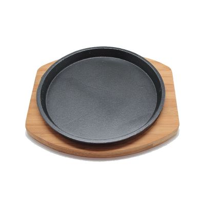 欧伦萨 22cm圆形铁板/牛排铁板/烧烤盘/商用铁板烧*烤肉盘