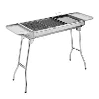 欧伦萨 户外装备野餐烧烤烧烤架子工具户外聚餐烧烤架加厚不锈钢大号烧烤炉木炭户外便携烧烤架折叠式