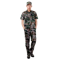 欧伦萨 户外运动军迷服饰迷彩短袖套装 数码丛林短袖军迷迷彩军训服套装户外