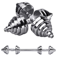 欧伦萨 健身训练杠铃家庭健身环保健身训练电镀钢钢制哑铃