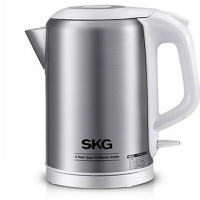 欧伦萨 户外运动电热水壶家用304全不锈钢烧开水壶自动断电煮茶1.8L