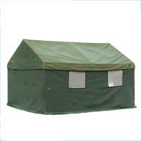 加厚帆布施工帐篷 工地防雨防寒防汛救灾帐篷