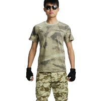 欧伦萨 户外运动ACU迷彩T恤 纯棉 军训迷彩短袖 男款迷彩短袖迷彩服