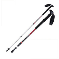 户外登山杖铝合金徒步伸缩手杖拐杖自带减震杖