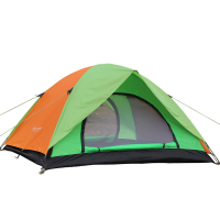家庭野营装备 露营 登山帐篷 双层双开门户外休闲冬钓3-4人帐篷