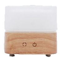 欧伦萨 家用空气净化器负离子七彩灯香薰机加湿器实木头