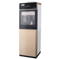 欧伦萨 饮水机立式冷热 双门钢化玻璃节能制冷制热家用办公室开水机