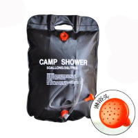 户外便携式太阳能热水袋沐浴袋 洗浴袋野外洗澡晒水淋浴储水袋20L