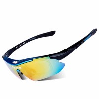 防爆太阳镜 户外骑行眼镜 自行车摩托车 墨镜男女运动套装