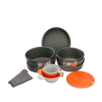 欧伦萨 套锅 运动户外野营用品 2-3人炊具套装9M2N7