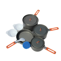 欧伦萨 户外便携野营炉具套锅户外套锅(3-5人)户外餐具5JOAX