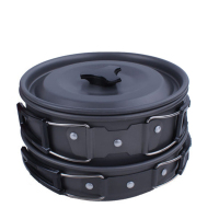 欧伦萨 户外套锅 野营烧烤套锅 2-3人便携式 野餐套锅 野炊套锅 户外锅具E6R2U