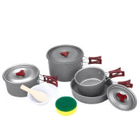 欧伦萨 户外套锅4-5人便携式野营野餐锅具炊具套装2K52U