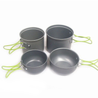 欧伦萨 户外情侣套锅 煮锅四件套多用 情侣用套锅2080A