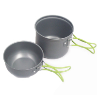 欧伦萨 单身套锅 户外露营煮锅两件套 野营套锅 单人套锅 1人ZT71C