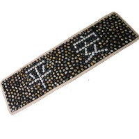 欧伦萨 天然雨花石鹅卵石足底按摩垫脚底按摩器走毯脚垫石子路指压板EDB0J