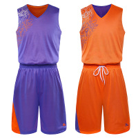 欧伦萨 户外运动2016年春夏季男双面穿篮球服球服套装男 透气篮球球衣队服定制印字
