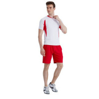 欧伦萨 户外运动2016健身服男套装短袖短裤健身房运动服男士紧身衣跑步衣服套装