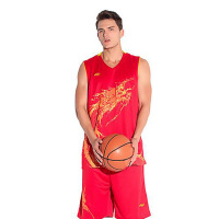 欧伦萨 户外运动2016年春夏季男透气篮球服套装男款队服夏 修身光板篮球衣定制印号